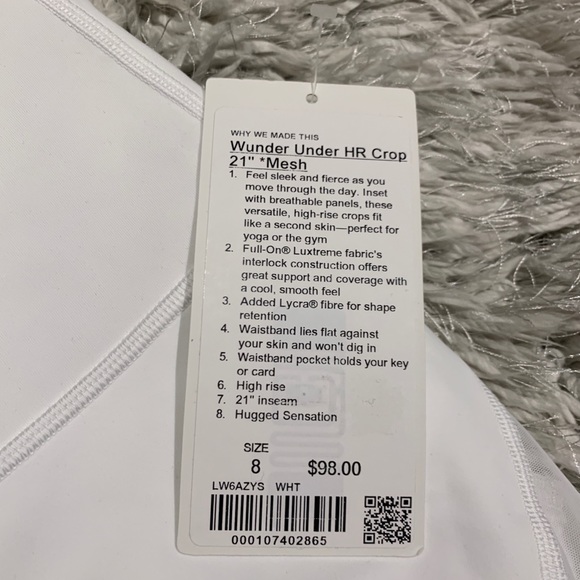 Lululemon NWT wunder under - Picture 5 of 6